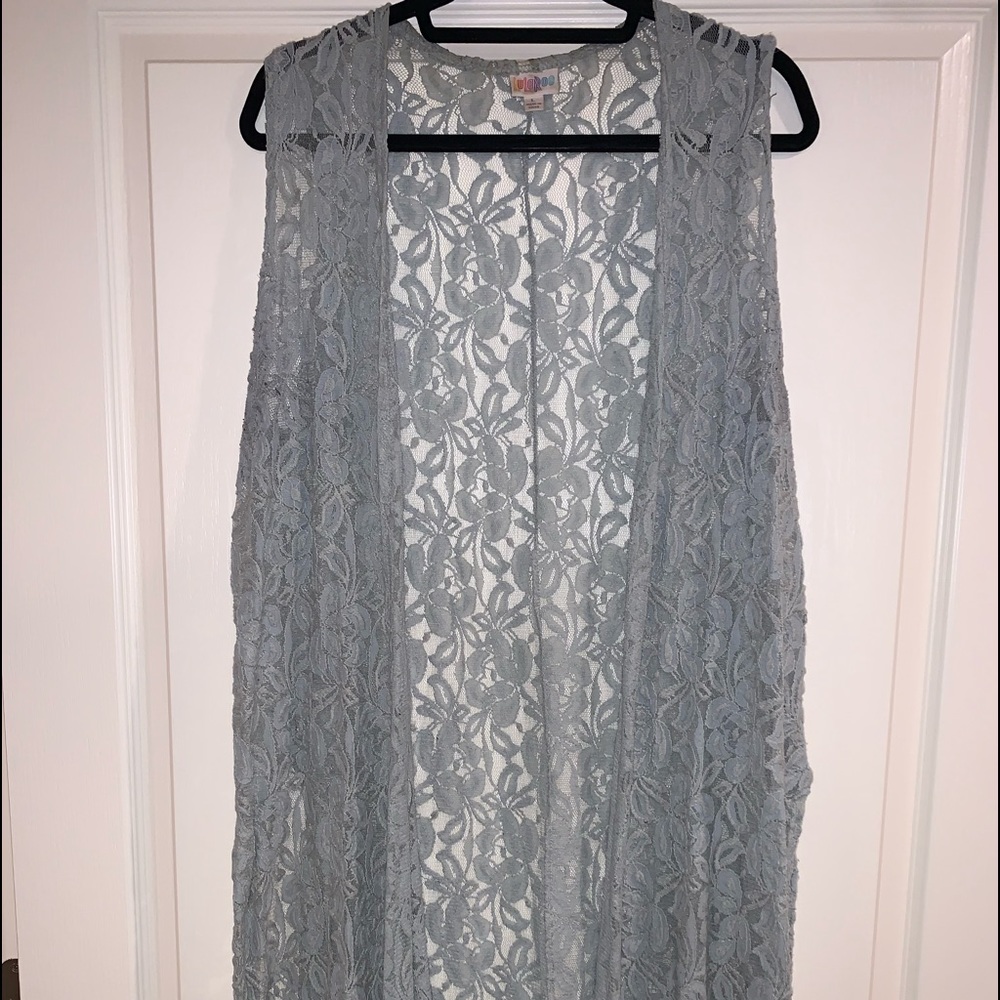 Lularoe Grey Lace Joy